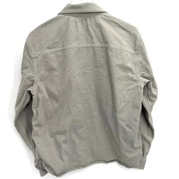 Everlane Canvas Cotton Relaxed Shirt Mens Size M Grey Button Up Workwear - Picture 5 of 9